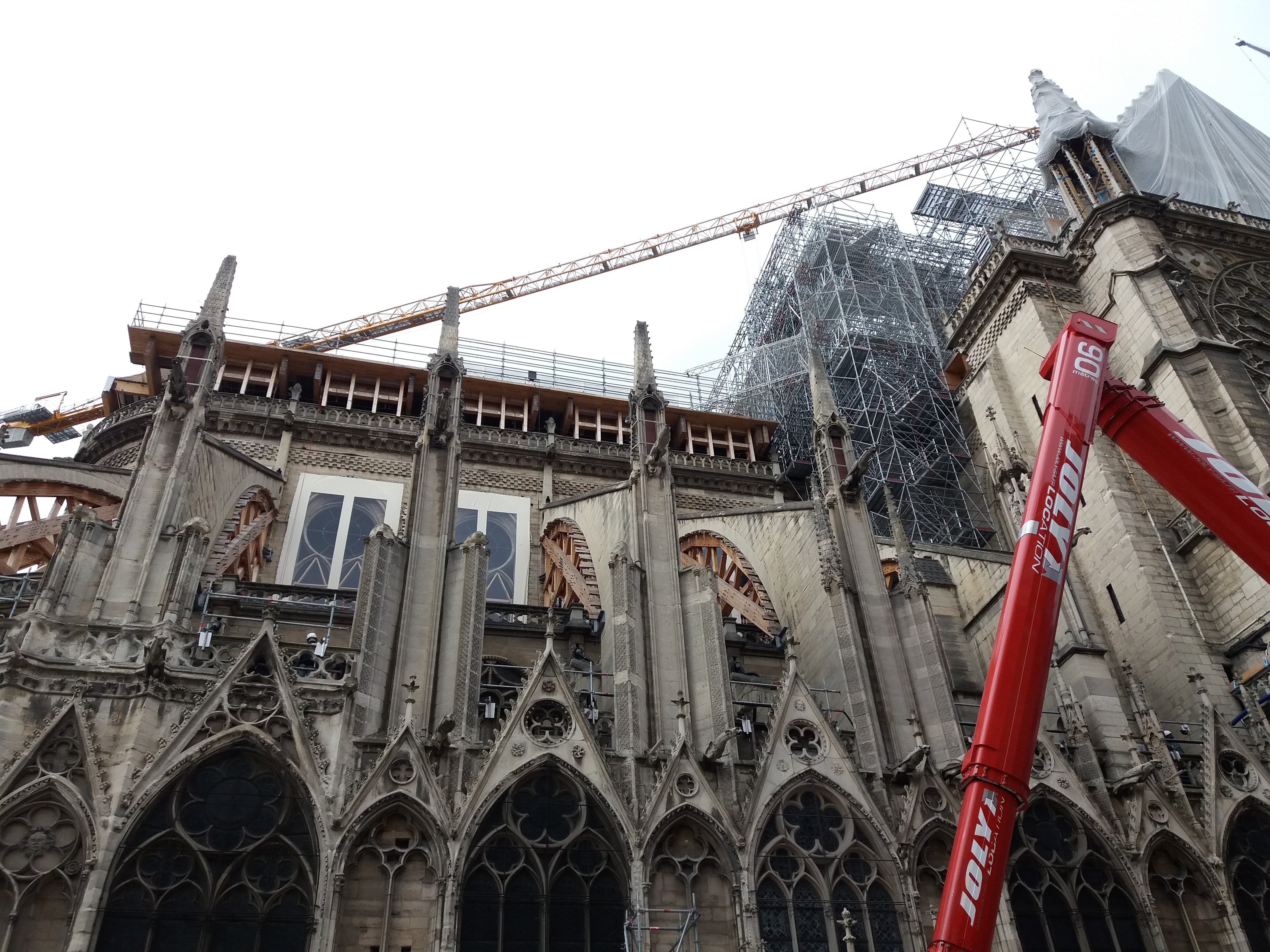 Travaux de consolidation à Notre-Dame de Paris