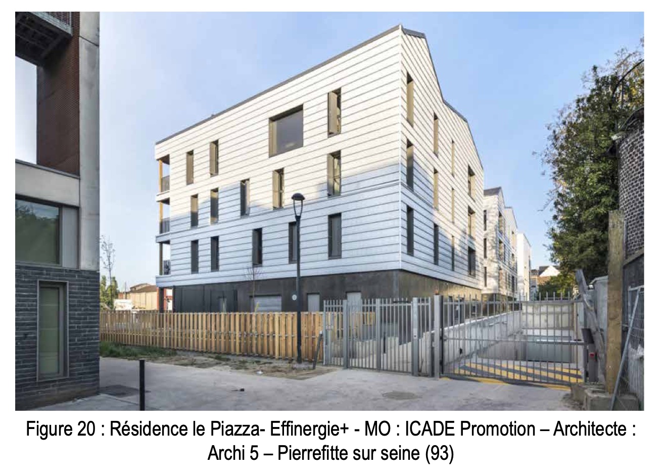 Résidence le Piazza- Effinergie+ - MO : ICADE Promotion – Architecte : Archi 5 – Pierrefitte sur seine (93)