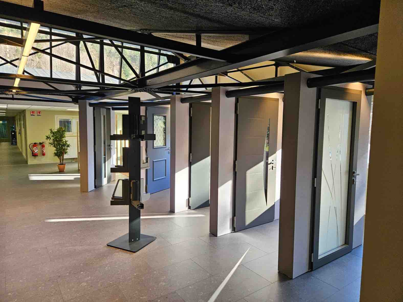 Showroom dans le centre de formation à l'usine SNM à La Bresse (Vosges)