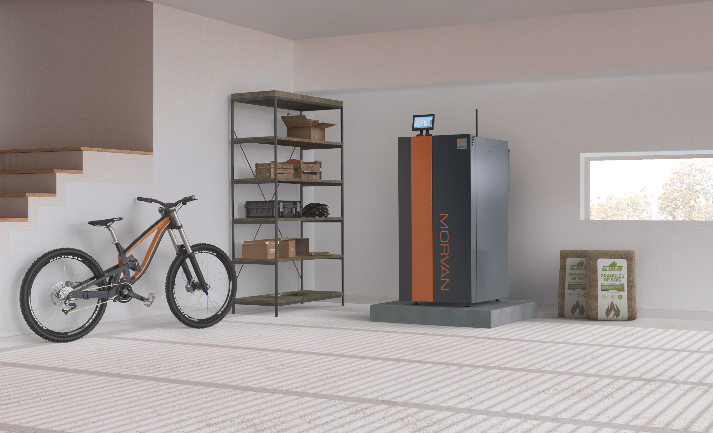 Modèle de chauffage à bois GM Eko de Morvan -  Morvan