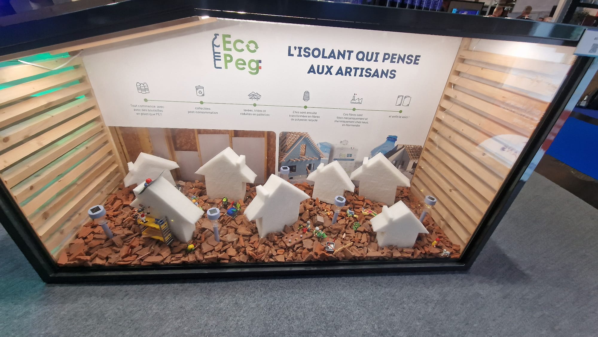 L'isolant EcoPeg s'affiche au stand d'Edilians à Nordbat 2026