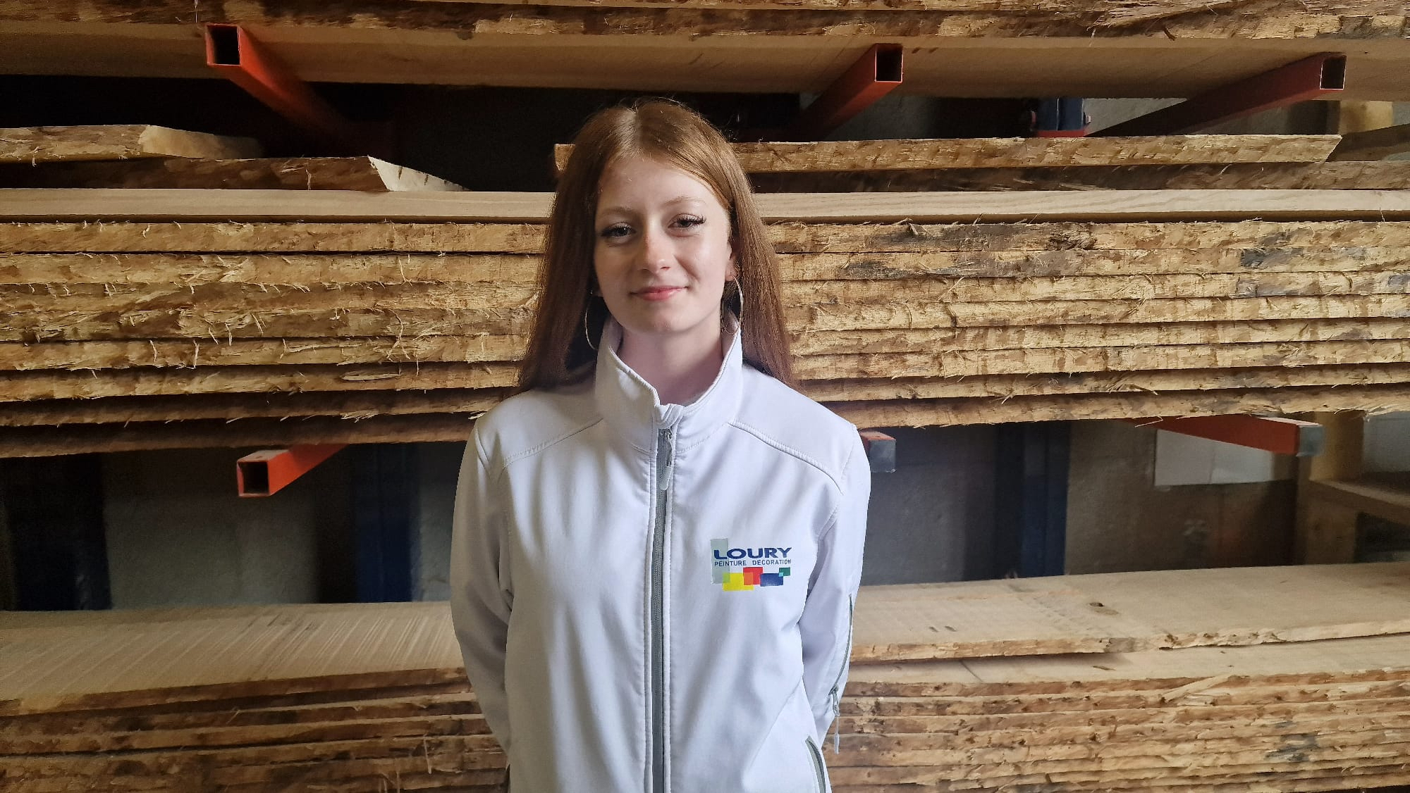 Louane Chauvin, apprentie en CAP Peinture Virginie Kroun