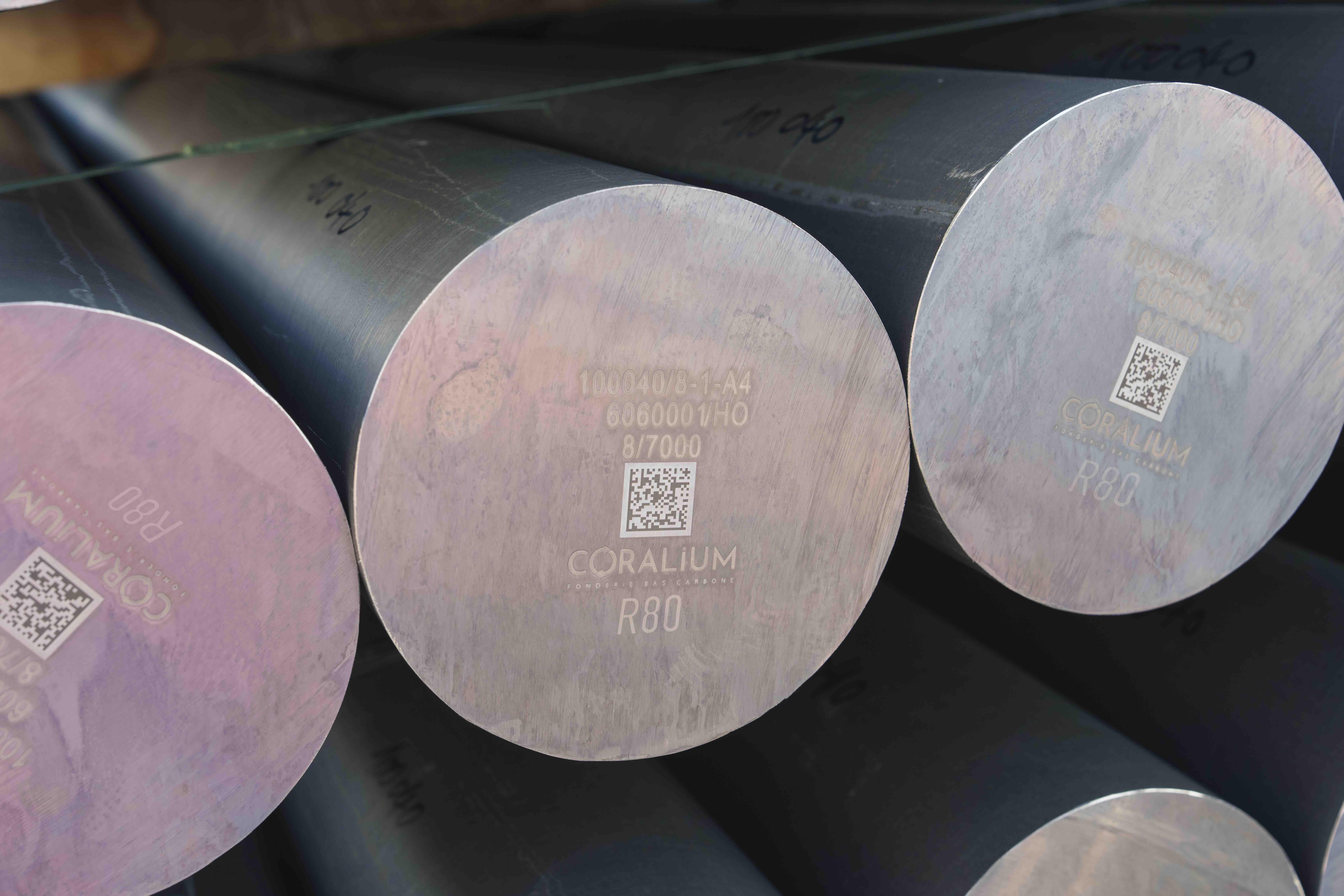 Marquage de billette aluminium R80 - Coralium