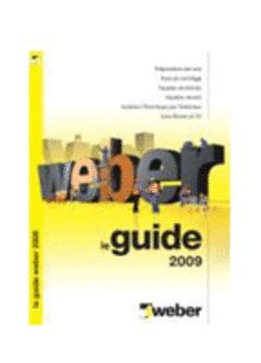  Le Guide Weber 2009, enrichi et repensé, fête ses 18 ans - Batiweb