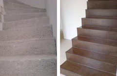 Des escaliers rénovés avec la technique Créabéton Ciré - Batiweb