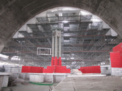 Déploiement d’échafaudages gigantesques pour la rénovation des halles de Reims - Batiweb