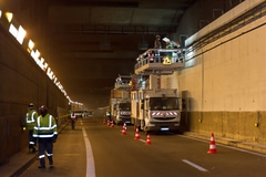 Visite de nuit du chantier du tunnel Nanterre-La Défense - Batiweb