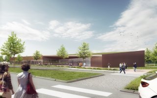 Une toiture intelligente posée sur le futur complexe sportif de Longvic - Batiweb