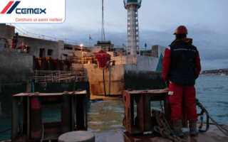Au Havre, CEMEX a mené un chantier entre terre et mer  - Batiweb