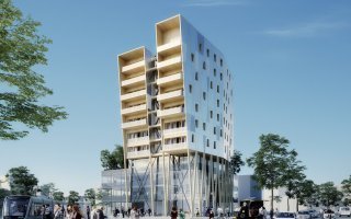 Le projet Pop Up proposé par GCC Immobilier lauréat du concours « Immeubles à vivre bois » - Batiweb
