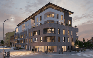 En Alsace, un projet immobilier mixte se dote d’une façade dépolluante - Batiweb