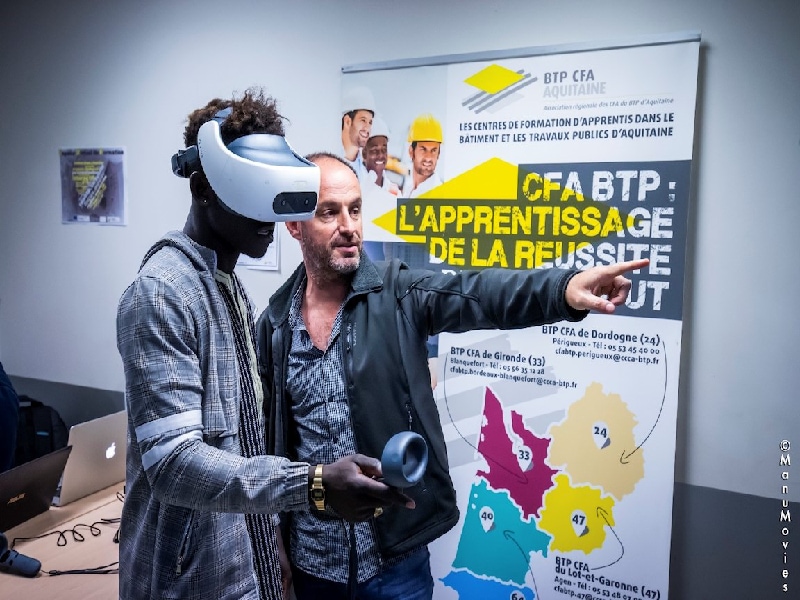 En Nouvelle-Aquitaine, les CFA du BTP présentent un nouvel outil virtuel de formation - Batiweb