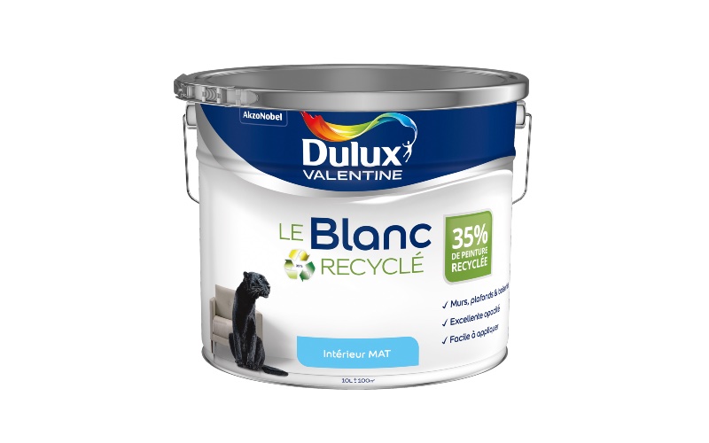 Dulux Valentine lance Blanc Recyclé, nouvelle peinture durable - Batiweb