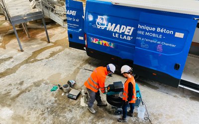 Mapei lance son laboratoire béton mobile