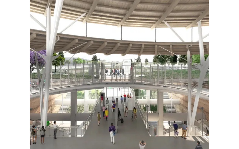 Grand Paris Express : la future gare de Noisy-Champs sort de terre - Batiweb