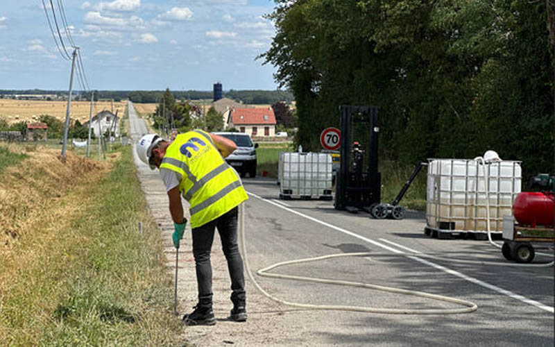 Sécheresse des routes : le Cerema et le département du Loiret testent une solution - Batiweb