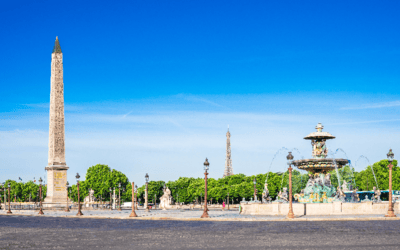 À Paris, la place de la Concorde à moitié...