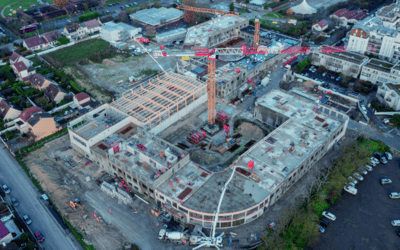 La future Cité Scolaire de Sartrouville sort peu à...