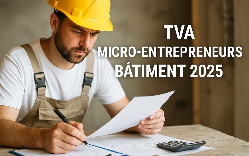 TVA micro-entrepreneurs BTP : réforme suspendue, mais seuil à 25 000 € envisagé - Batiweb