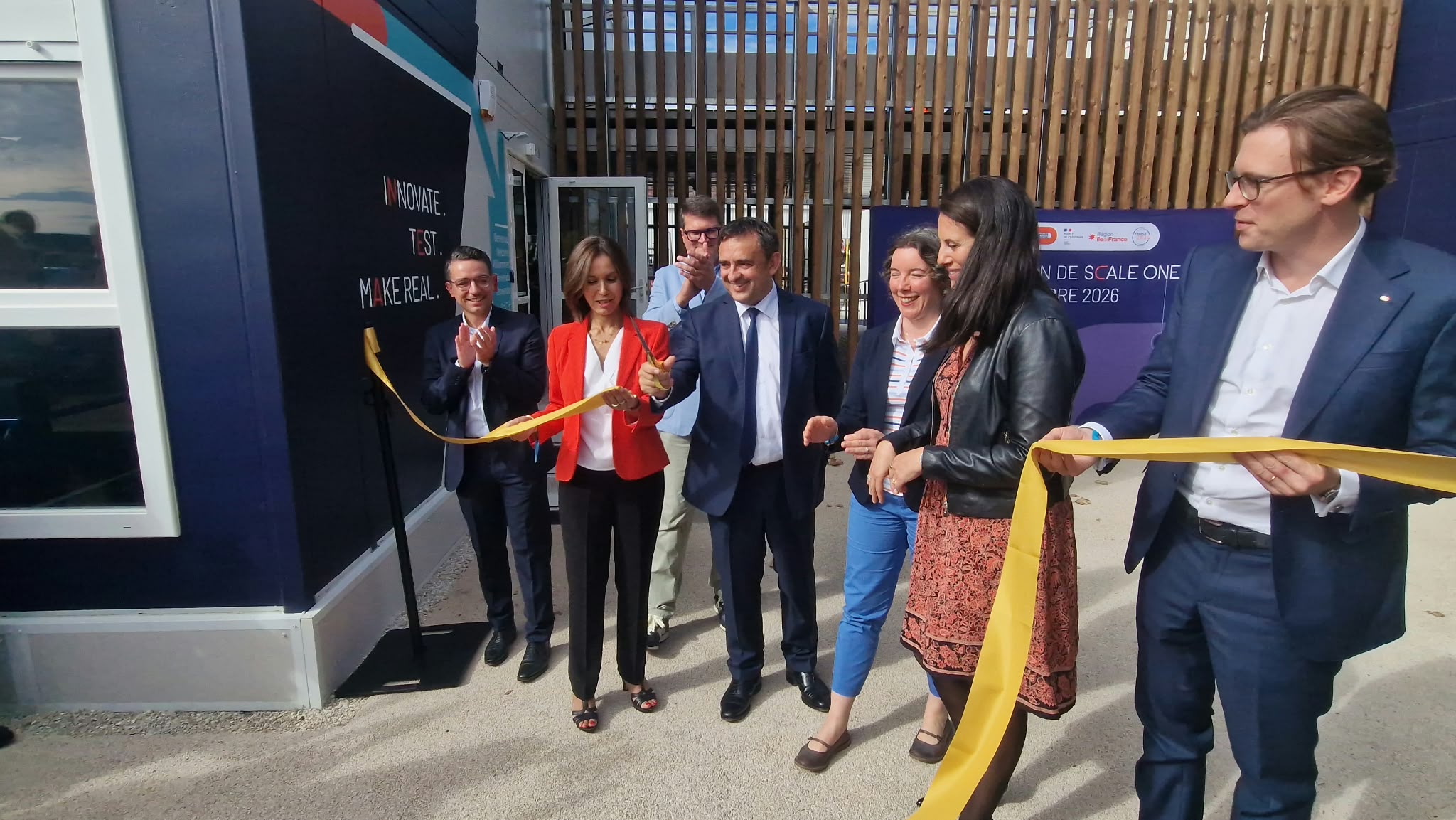 Inauguration du Scale One, à Chilly Mazarin, le 6 octobre 2026.