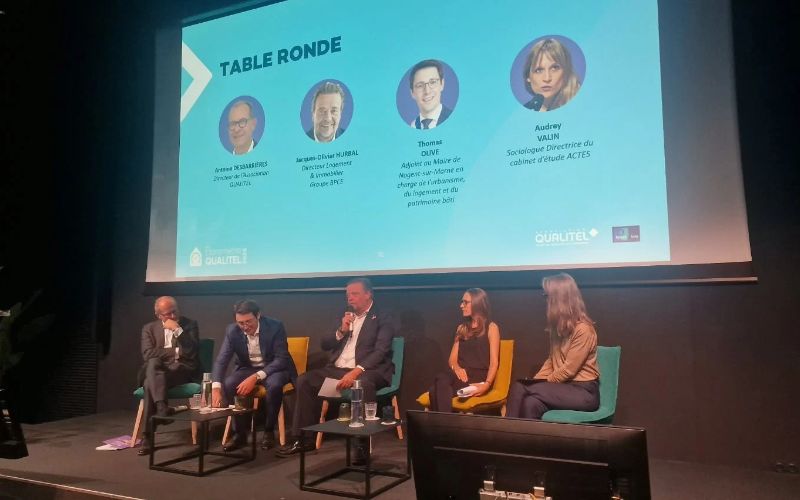 Table ronde ce mercredi 17 octobre, pour discuter du baromètre Qualitel 2026 ©Qualitel - Batiweb