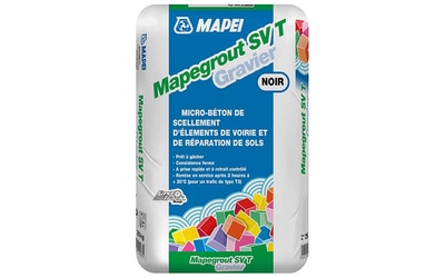 Micro-béton MAPEGROUT SV T GRAVIER pour scellement de tampon de voirie