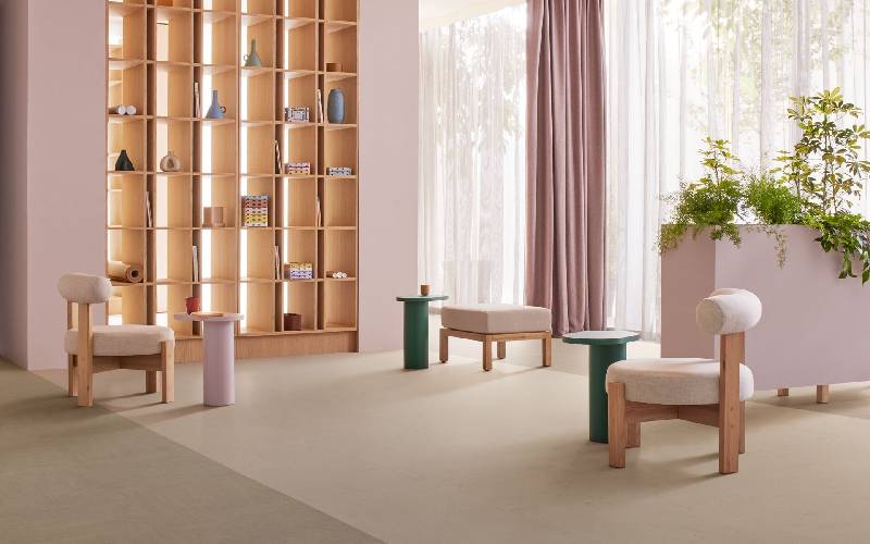 Marmoleum modular : sol linoléum modulable dalle & lame - Batiweb