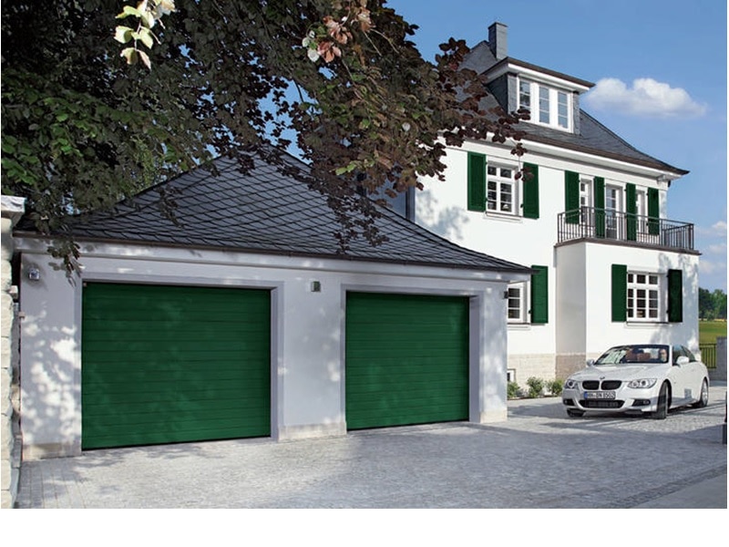 Porte sectionnelle à rainures S - Batiweb