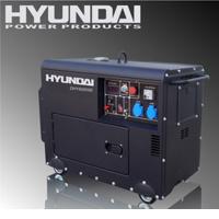 Groupe électrogène DIESEL insonorisé industrie HYUNDAI référence DHY6000SE  - Batiweb