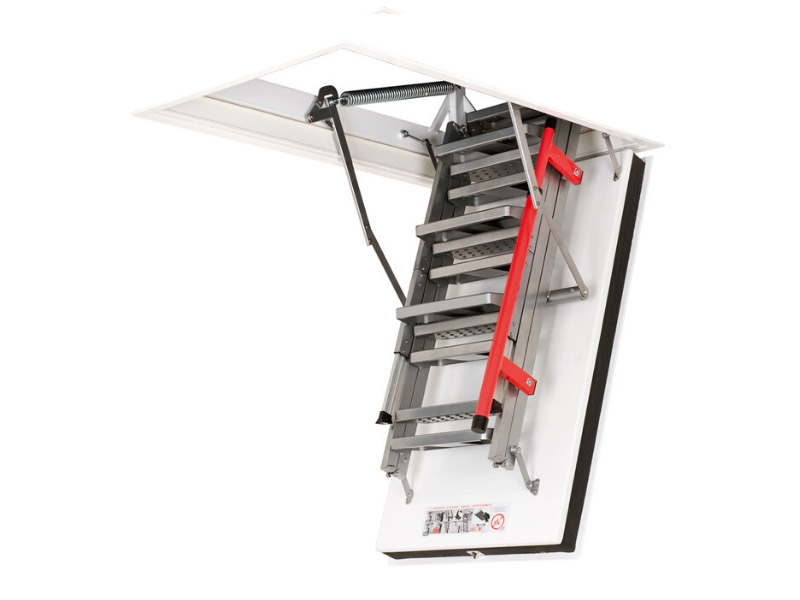 Escalier escamotable FAKRO LMF 120 coupe-feu avec échelle métallique - Batiweb