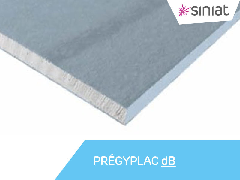 Plaque de plâtre pour améliorer le confort phonique intérieur - PRÉGYPLAC dB - Batiweb