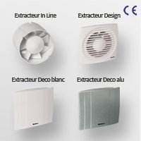 VMC simple flux – Gamme d’extracteurs In Line, Design et Deco  - Batiweb