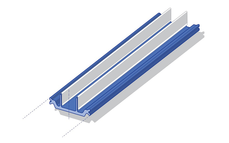 Barrette polyamide avec Low-E Foil pour profilés aluminium - Batiweb