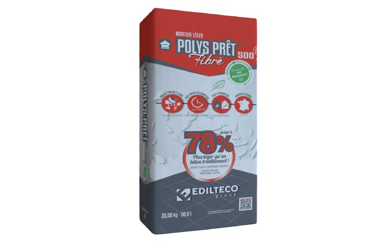 POLYS PRÊT® 500 Fibré, le mortier léger et fibré pour l’allègement des structures - Batiweb