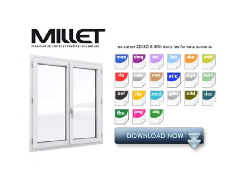 Les fenêtres multimatériaux M3D® de MILLET au format BIM – Fenêtre - Batiweb