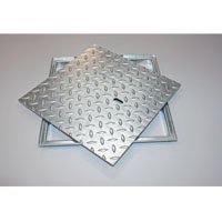 Tampon et cadre de visite en acier ou aluminium - Batiweb