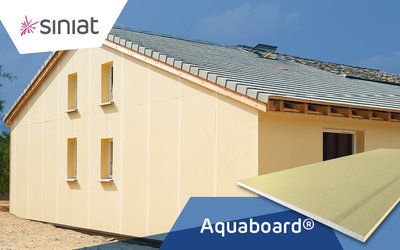 Aquaboard® : le 1er bardage extérieur ventilé en plaque de plâtre pour construction...