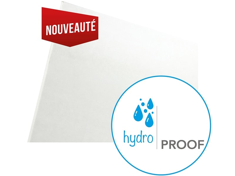 Plaque de plâtre pour milieux humides - Knauf HydroProof® - Batiweb