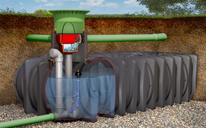 Eau pluviale : cuve de rétention Platine XL-XXL de 10 000 à 65 000 litres - Batiweb