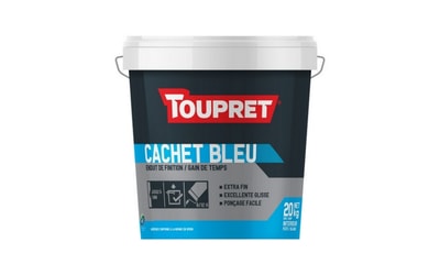 TOUPRET CACHET BLEU PATE, Enduit de finition gain de temps en pâte, intérieur, pour...