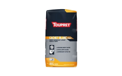 TOUPRET CACHET BLANC, Enduit de rénovation gain de temps en poudre, intérieur, pour...