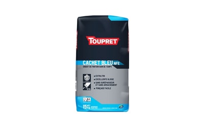 TOUPRET CACHET BLEU, enduit de finition gain de temps en poudre, intérieur, pour...