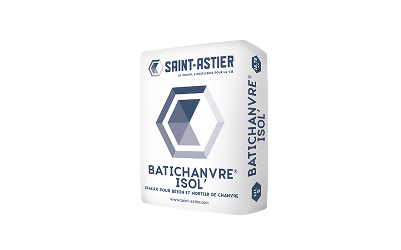 Chaux pour béton et mortier de chanvre : BATICHANVRE® ISOL - Batiweb