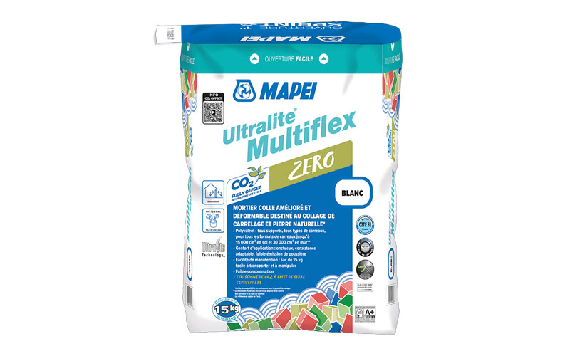 Mortier colle C2S polyvalent allégé à haut rendement ULTRALITE MULTIFLEX - Batiweb