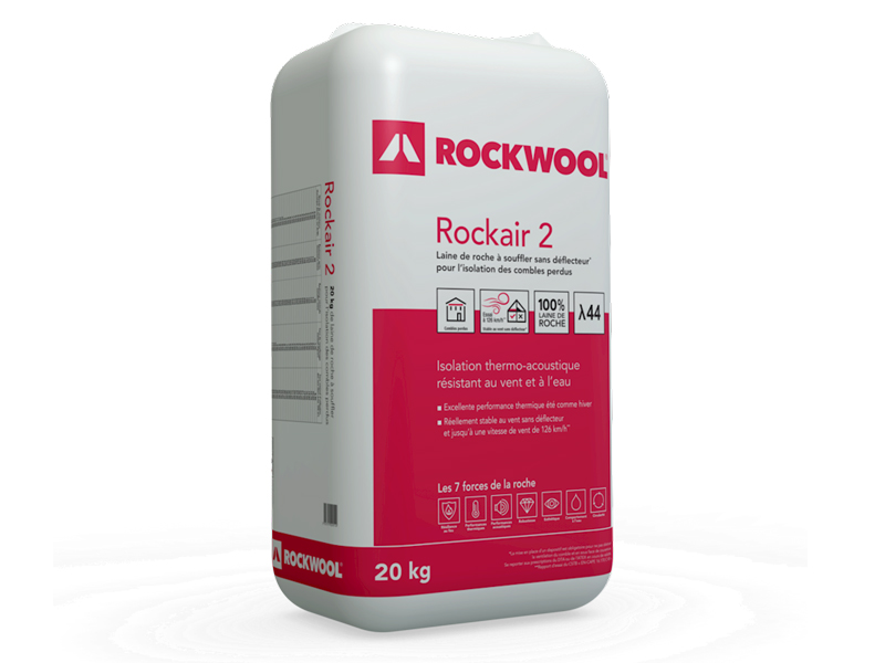 Rockair 2 : laine de roche nodulée à souffler - Batiweb