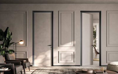 ECLISSE 40, porte battante invisible et architecturale