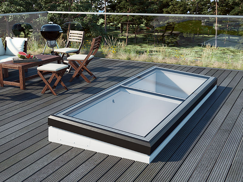 LAMILUX Flat Roof Exit Comfort Swing - Batiweb