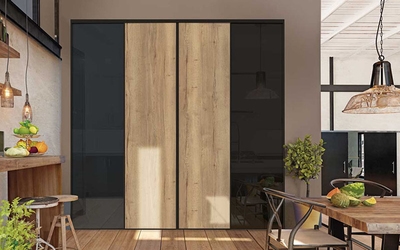 Les portes de placard coulissantes avec profil aluminium Coulidoor