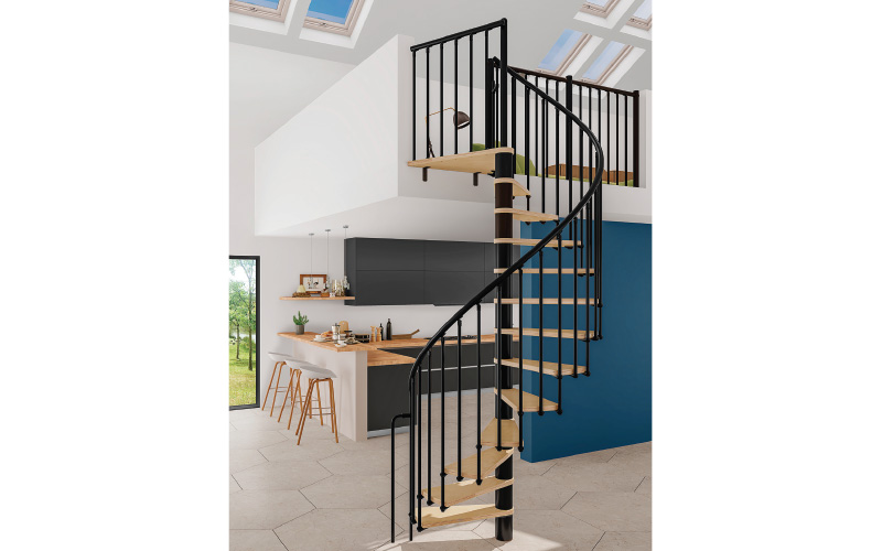 SPIRANOBOIS : escalier design associant bois et acier - Batiweb