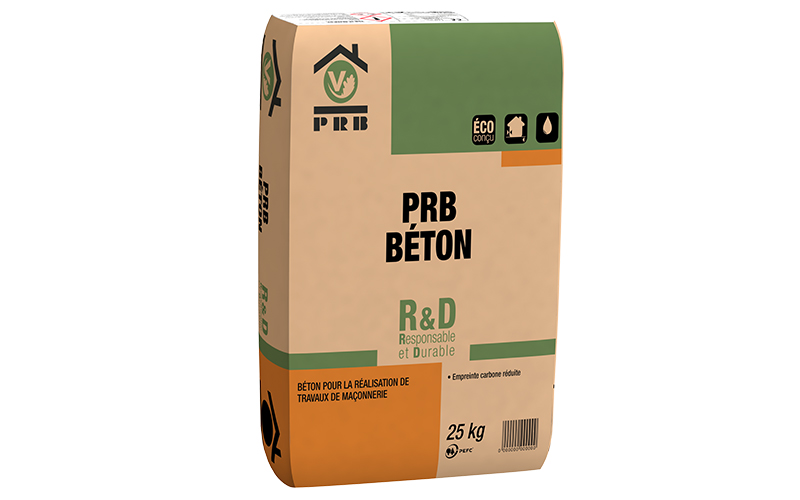 PRB BÉTON R&D : Béton éco conçu pour la réalisation de travaux de maçonnerie et de scellement - Batiweb